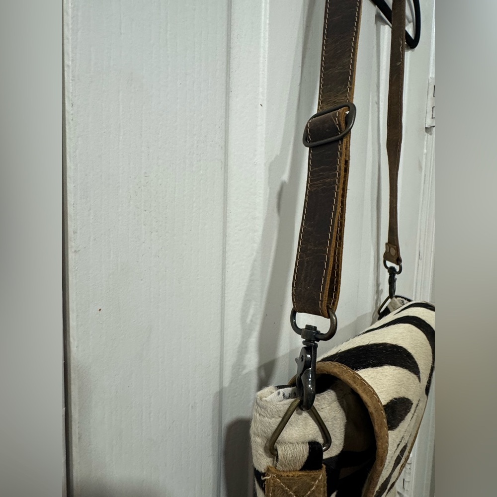 Myra Zebra Print Crossbody Bag - Picture 8 of 8